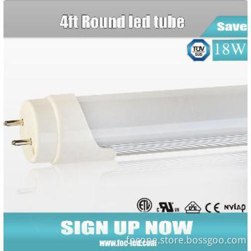 CE ROHS 4000k-4500K daylight 100lm/w 220v worklight led t8 tube